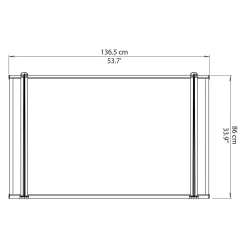 Palram - Canopia Canopy Neo 1350 Grey Twinwall 13 Palram - Canopia Canopy Neo 1350 Grey Twinwall -Garden Tool Store 12807312 1254833218227989