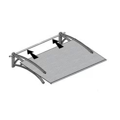 Palram - Canopia Canopy Neo 1350 Grey Twinwall 12 Palram - Canopia Canopy Neo 1350 Grey Twinwall -Garden Tool Store 12807312 7564833218054742