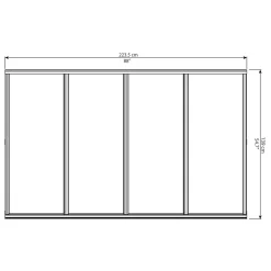 Palram - Canopia Canopy Bordeaux 2230 White Clear 9 Palram - Canopia Canopy Bordeaux 2230 White Clear -Garden Tool Store 12807320 1944833216591069