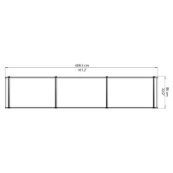 Palram - Canopia Canopy Neo 4050 Grey Twinwall -Garden Tool Store 12807430 1344832959656396