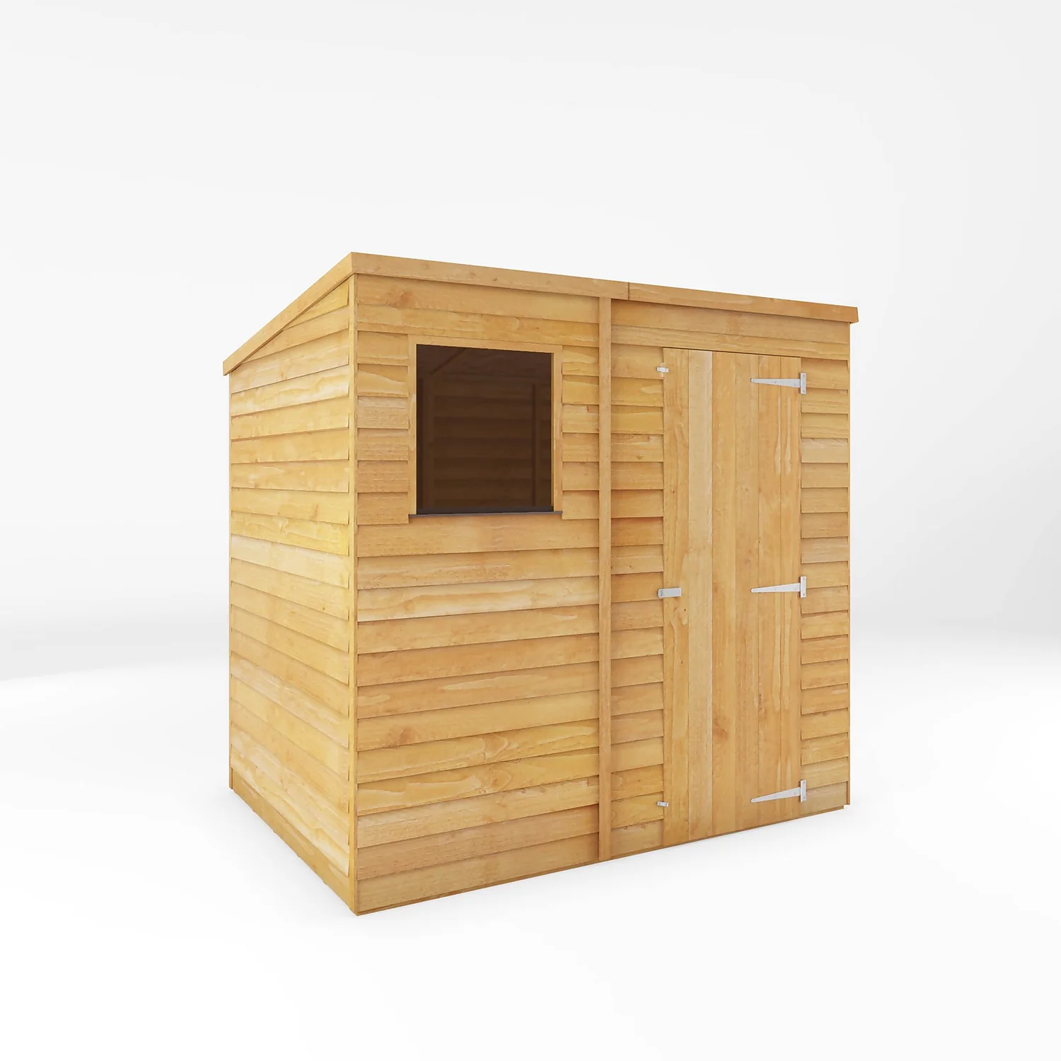 Mercia 7 X 5ft Overlap Pent Shed 1 Mercia 7 X 5ft Overlap Pent Shed