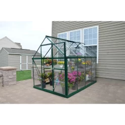 Palram 6 X 8ft Canopia Harmony Greenhouse - Green -Garden Tool Store 12810587 6764833169905408