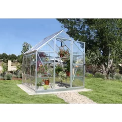 Palram 6 X 6ft Canopia Harmony Greenhouse - Silver -Garden Tool Store 12810594 8354845582761670