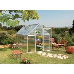 Palram 6 X 10ft Canopia Mythos Greenhouse - Silver