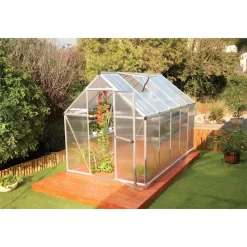 Palram 6 X 10ft Canopia Mythos Greenhouse - Silver 11 Palram 6 X 10ft Canopia Mythos Greenhouse - Silver -Garden Tool Store 12810855 1744833196062732