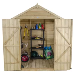 7x5ft Forest Natural Timber Overlap Pent Pressure Treated Wooden Shed -Garden Tool Store 12810896 1394833194269410