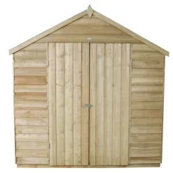7x5ft Forest Natural Timber Overlap Pent Pressure Treated Wooden Shed -Garden Tool Store 12810896 1554833193957803