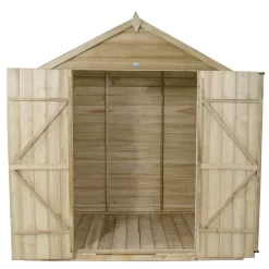 7x5ft Forest Natural Timber Overlap Pent Pressure Treated Wooden Shed -Garden Tool Store 12810896 1614833194205144