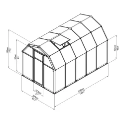 Palram 6 X 10ft Canopia Eco Grow Greenhouse - Green 13 Palram 6 X 10ft Canopia Eco Grow Greenhouse - Green -Garden Tool Store 12810957 5684833194951043