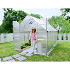 Palram 8 X 12ft Canopia Essence Greenhouse - Silver