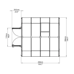 Palram 8X8Canopia Hobby Gardener Greenhouse - Green 12 Palram 8X8Canopia Hobby Gardener Greenhouse - Green -Garden Tool Store 12811083 2024833196508433