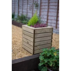 Forest Garden Wooden Linear Square Planter -Garden Tool Store 12812751 1384833220936671