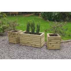 Forest Garden Wooden Linear Square Planter -Garden Tool Store 12812751 1624833220995777