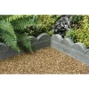 Stylish Stone Wave Top Edging 600mm - Grey