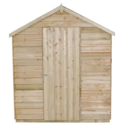 8x6ft Forest Wooden Overlap Pressure Treated Apex Shed -incl. Installation -Garden Tool Store 12814915 1374845696397683
