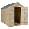 8x6ft Forest Wooden Overlap Pressure Treated Apex Shed -incl. Installation