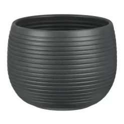 Graphite Stone Plant Pot - 18cm