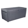 Keter Sumatra Rattan Effect Outdoor Garden Storage Box 511L - Anthracite