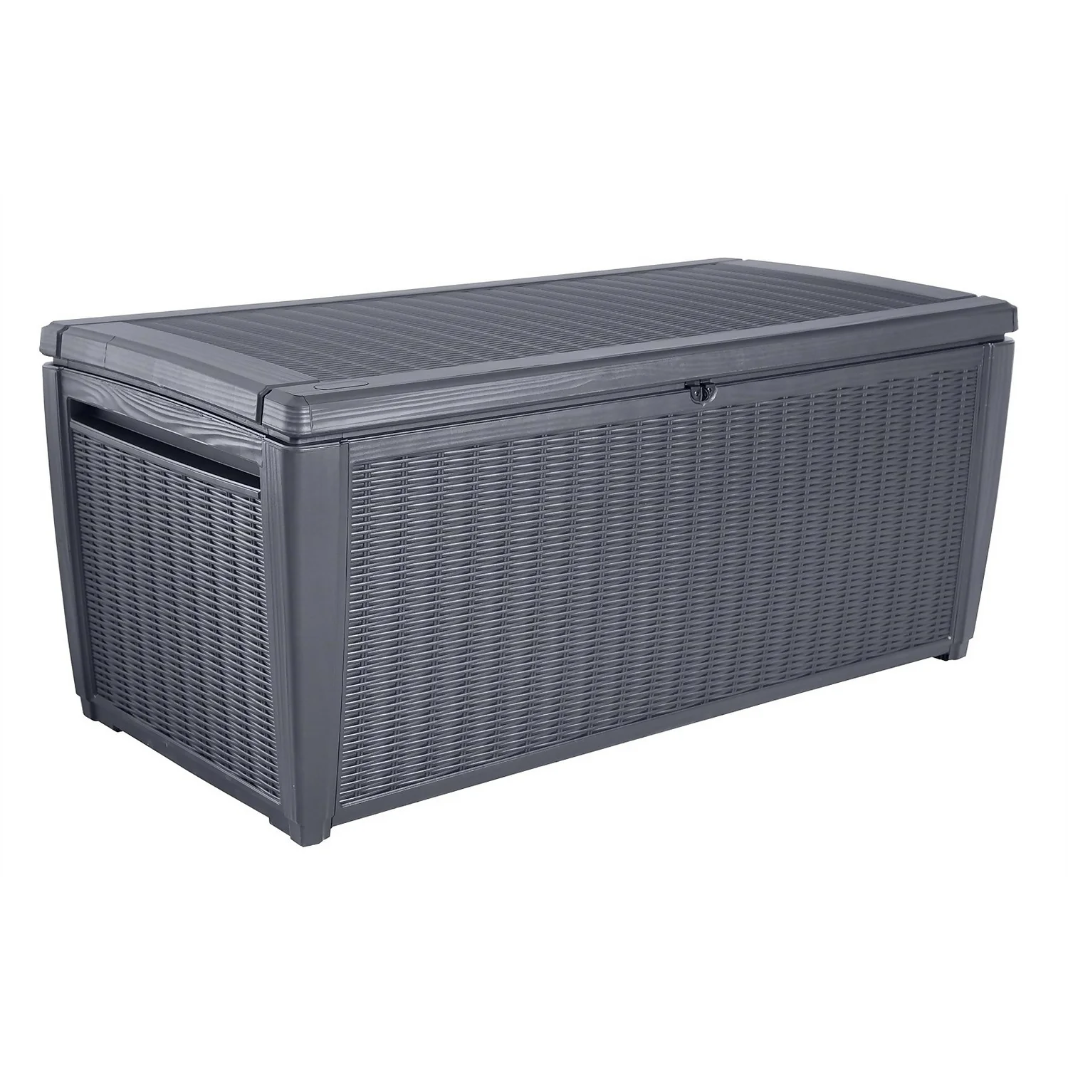 Keter Sumatra Rattan Effect Outdoor Garden Storage Box 511L - Anthracite 1 Keter Sumatra Rattan Effect Outdoor Garden Storage Box 511L - Anthracite