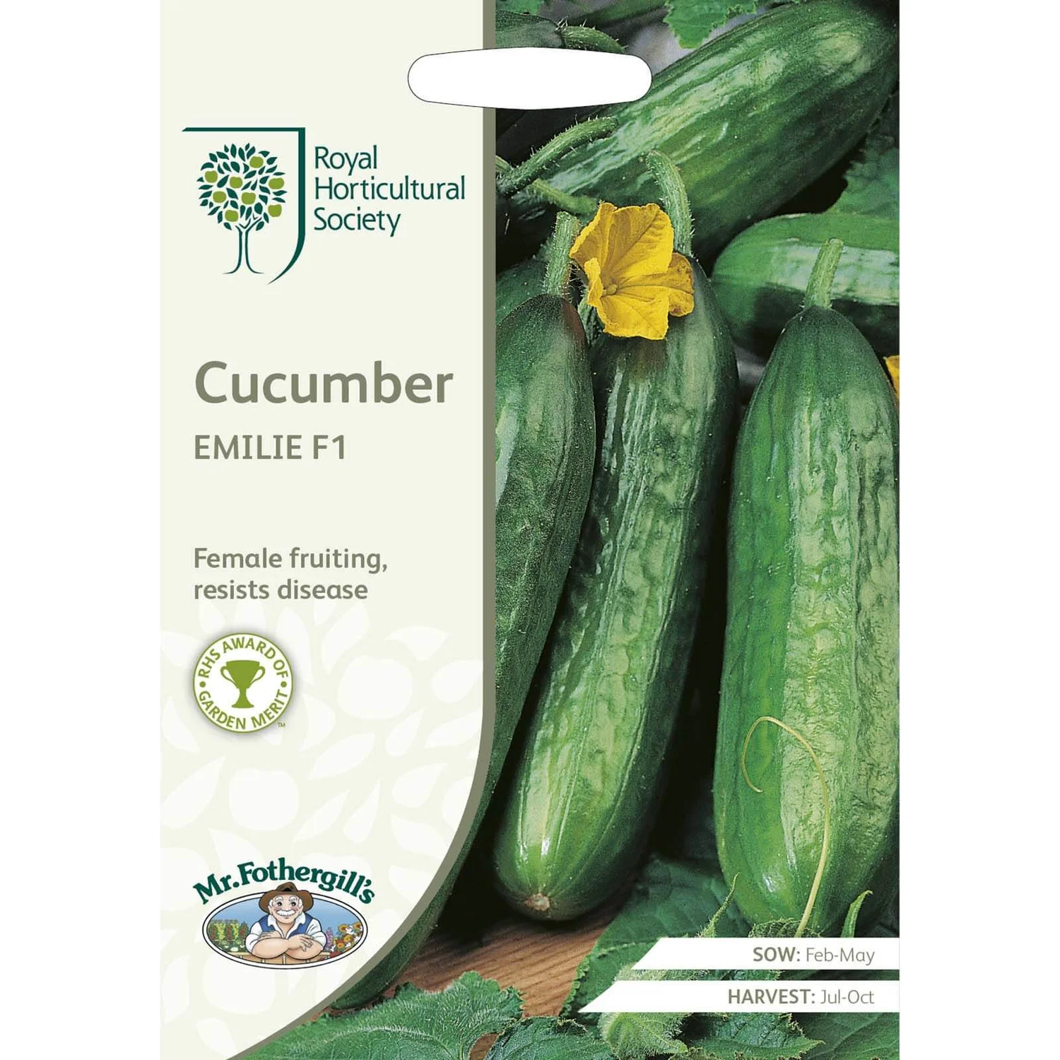 RHS Cucumber Emilie F1 Seeds 1 RHS Cucumber Emilie F1 Seeds