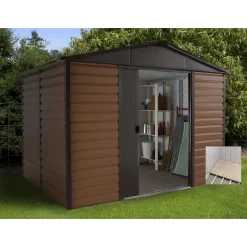 Yardmaster 8x6ft Woodgrain Shed & Floor Frame