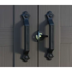 Keter Factor 8 X 8ft Outdoor Garden Apex Storage Shed - Beige/Brown -Garden Tool Store 12817716 1714864829025351