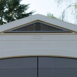 Keter Factor 8 X 11ft Outdoor Garden Apex Storage Shed - Beige/Brown -Garden Tool Store 12817718 1514895623542096