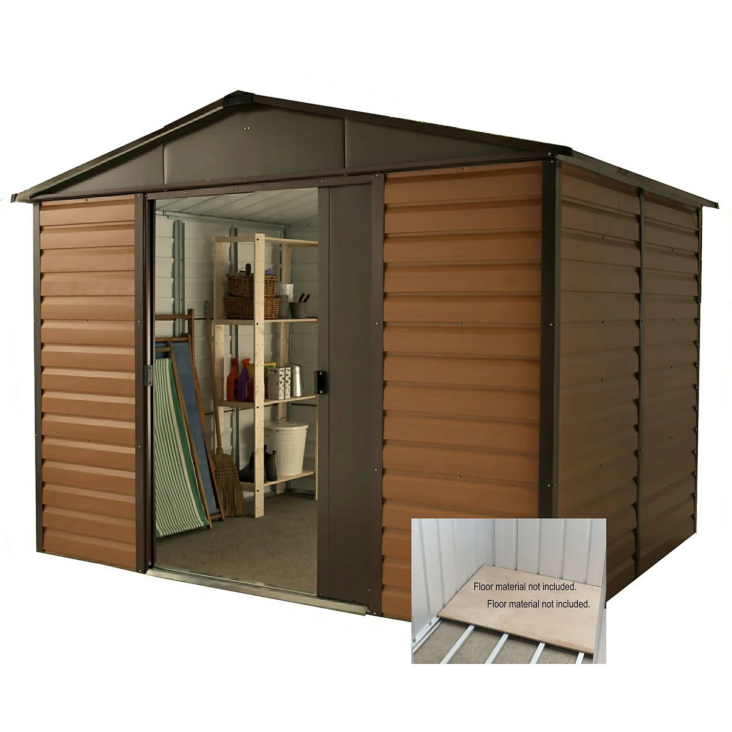 Yardmaster 10x6ft Woodgrain Shed & Floor Frame 2 Yardmaster 10x6ft Woodgrain Shed & Floor Frame - Image 2