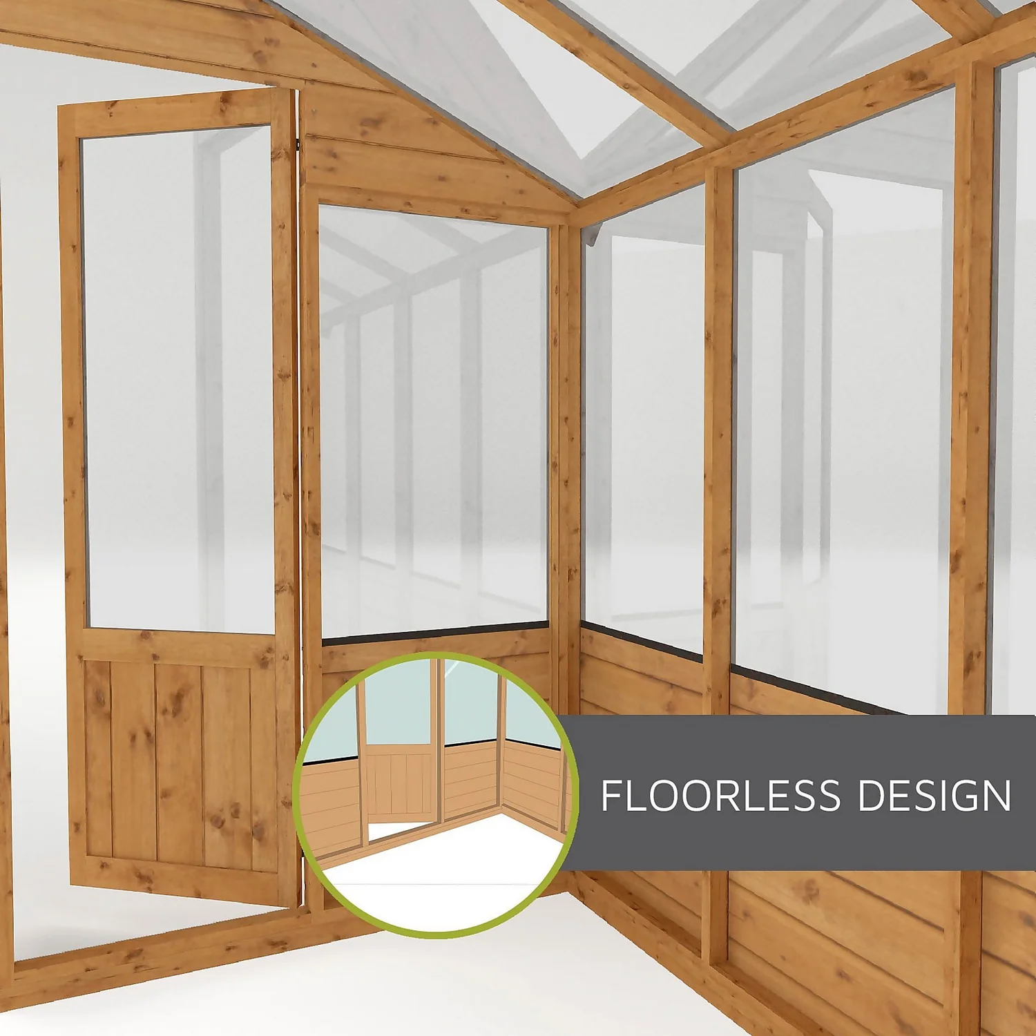 Mercia 10 X 6ft Traditional Apex Greenhouse Combi 9 Mercia 10 X 6ft Traditional Apex Greenhouse Combi - Image 9