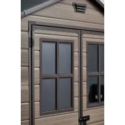Keter Scala 6 X 8ft Outdoor Garden Apex Storage Shed - Brown -Garden Tool Store 12820748 1894909431068058