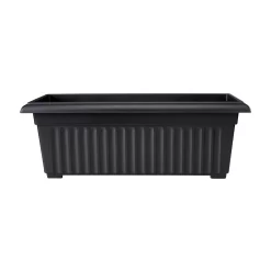 Corinth Black Patio Trough - 30cm