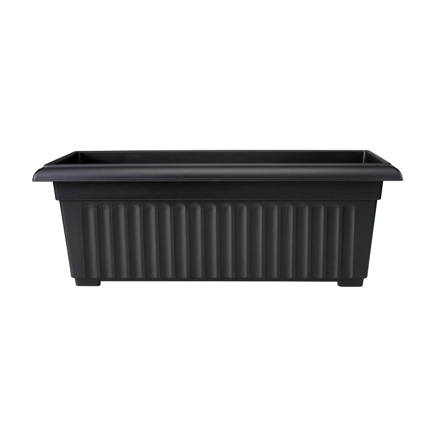 Corinth Black Patio Trough - 30cm 1 Corinth Black Patio Trough - 30cm