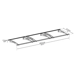 Palram - Canopia Canopy Aquila 4500 Grey Clear 14 Palram - Canopia Canopy Aquila 4500 Grey Clear -Garden Tool Store 12821839 2134833199580589