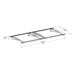 Palram - Canopia Canopy Aquila 3000 Grey Clear 13 Palram - Canopia Canopy Aquila 3000 Grey Clear -Garden Tool Store 12821841 5654833200018391