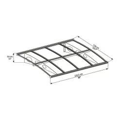 Palram - Canopia Canopy Herald 2230 Grey Clear 11 Palram - Canopia Canopy Herald 2230 Grey Clear -Garden Tool Store 12821842 1034833173770359