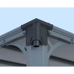 Palram - Canopia Milano 4300 Garden Gazebo Grey Bronze -Garden Tool Store 12821928 1724833173369571
