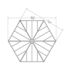 Palram - Canopia Garda Garden Conservatory Grey Bronze -Garden Tool Store 12821929 9234833172727193