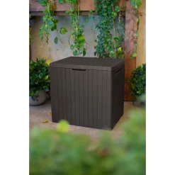Keter City Outdoor Garden Storage Box 113L - Brown 11 Keter City Outdoor Garden Storage Box 113L - Brown -Garden Tool Store 12822290 1124900073755494