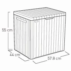 Keter City Outdoor Garden Storage Box 113L - Brown 17 Keter City Outdoor Garden Storage Box 113L - Brown -Garden Tool Store 12822290 1474900073877924