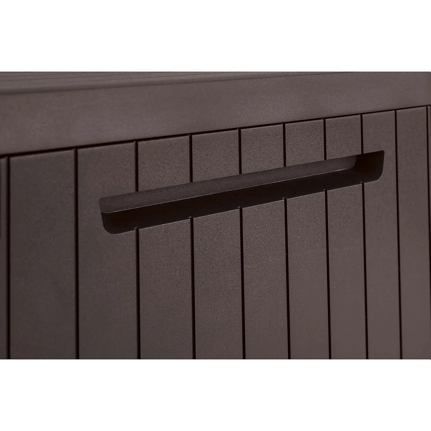 Keter City Outdoor Garden Storage Box 113L - Brown 6 Keter City Outdoor Garden Storage Box 113L - Brown - Image 6