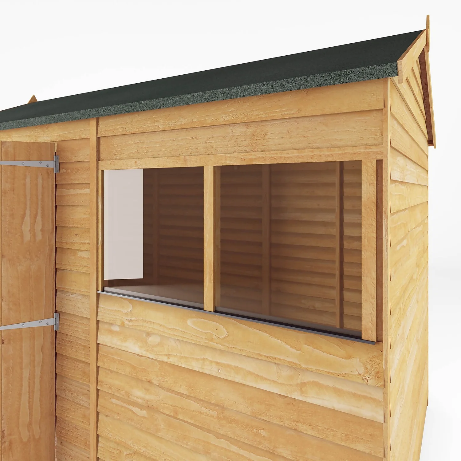 Mercia 10 X 6ft Overlap Reverse Apex Shed 4 Mercia 10 X 6ft Overlap Reverse Apex Shed - Image 4
