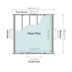 Mercia 6x6ft Dutch Style Playhouse - Installation Included -Garden Tool Store 12822460 4675018266914630