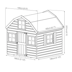Mercia 6x6ft Dutch Style Playhouse - Installation Included -Garden Tool Store 12822460 6525018266956720
