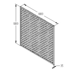 180cm Rosemore Lattice Trellis 3 Pack 9 180cm Rosemore Lattice Trellis 3 Pack -Garden Tool Store 12823386 9824833221918289