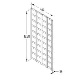 Heavy Duty Trellis - 91cm - Pack Of 10 9 Heavy Duty Trellis - 91cm - Pack Of 10 -Garden Tool Store 12823394 9674833219771375