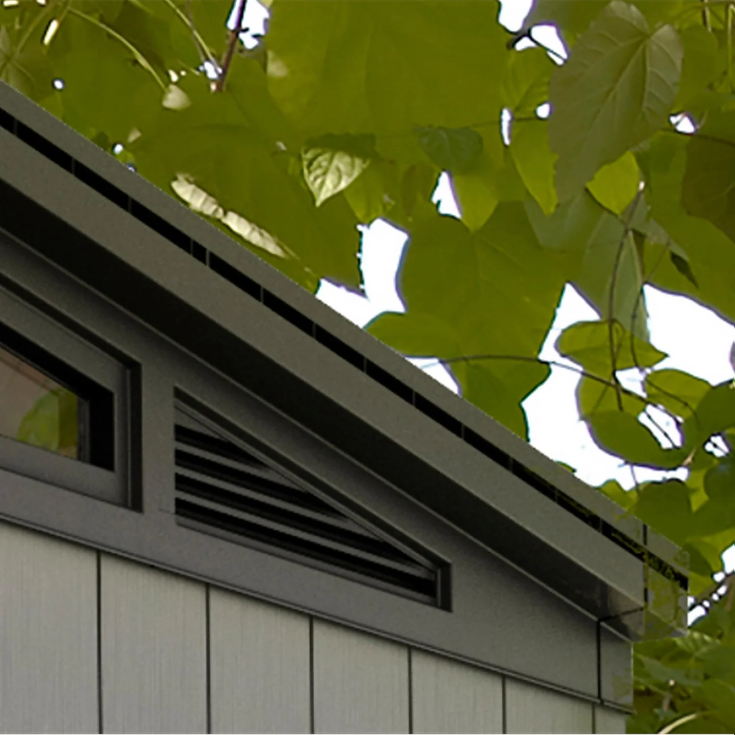 Keter Artisan 7 X 7ft Outdoor Garden Storage Pent Shed - Grey 5 Keter Artisan 7 X 7ft Outdoor Garden Storage Pent Shed - Grey - Image 5