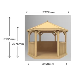 Forest (Installation Included) Thatch Roof Furnished Gazebo - 3.6m - Green 17 Forest (Installation Included) Thatch Roof Furnished Gazebo - 3.6m - Green -Garden Tool Store 12823704 2554833218574183