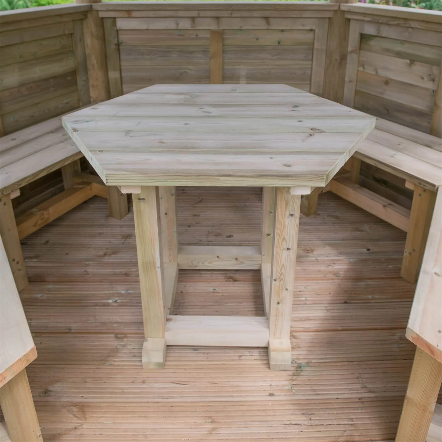 Forest (Installation Included) Thatch Roof Furnished Gazebo - 3m - Green 8 Forest (Installation Included) Thatch Roof Furnished Gazebo - 3m - Green - Image 8