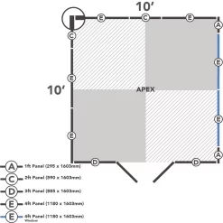 Forest 10 X 10ft Overlap Pressure Treated Double Door Apex Shed -Garden Tool Store 12823849 1124833219425433