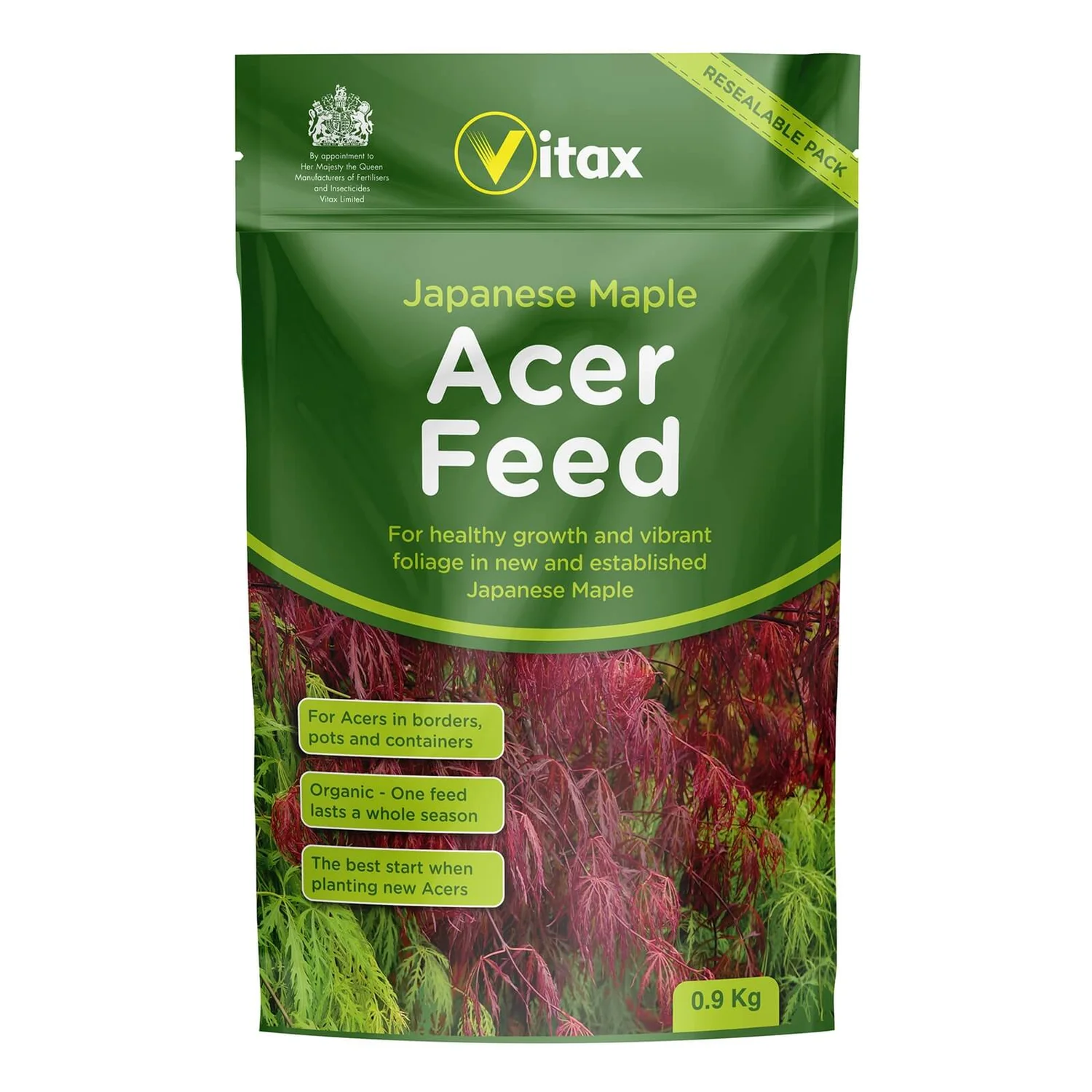 Vitax Acer Fertiliser Pouch 0.9kg 1 Vitax Acer Fertiliser Pouch 0.9kg